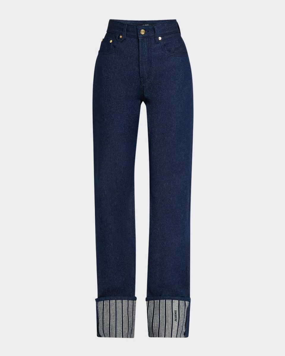 De-Nimes Wide-Leg Denim Pants